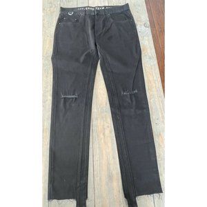GFC Toronto Black Lightly Distressed Button Fly Men’s Jeans 36X33